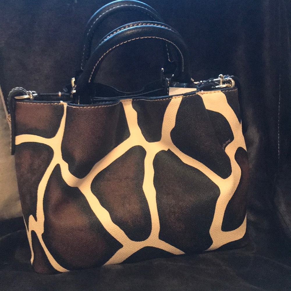 Dooney & Bourke Black and Brown Mini Bag - Picture 4 of 5